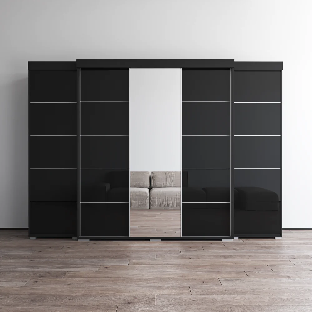 Aria 3D-EXEX Wardrobe with 1 Mirror - Image 7