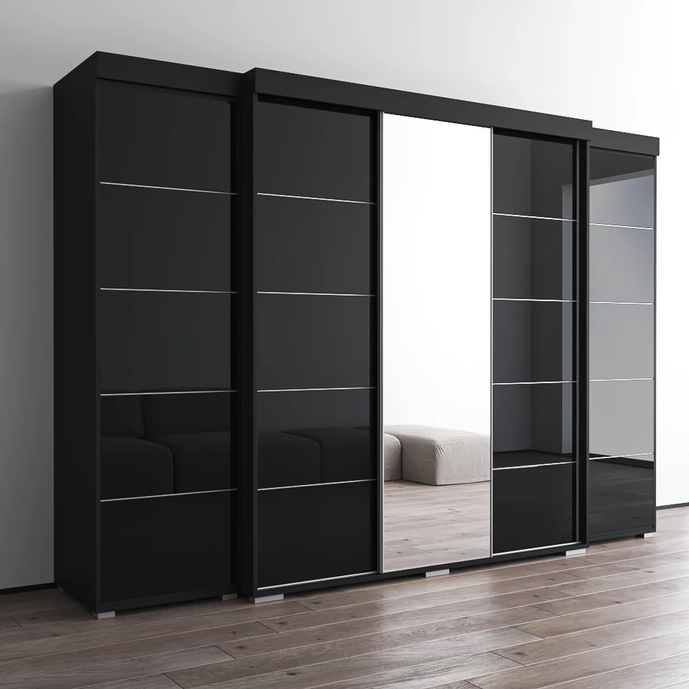 Aria 3D-EXEX Wardrobe with 1 Mirror - Image 8