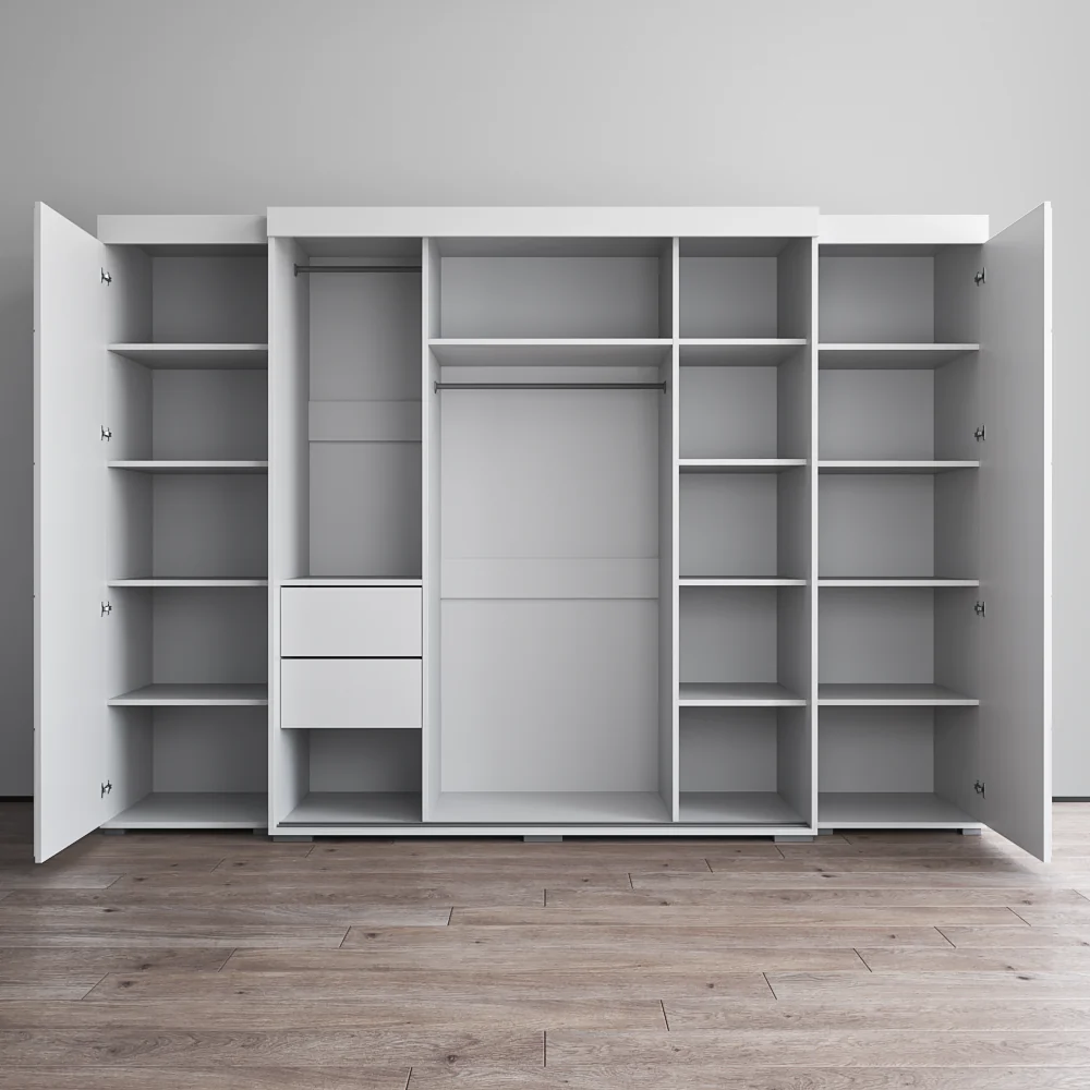 Aria 3D-EXEX Wardrobe with 3 Mirrors - Image 4