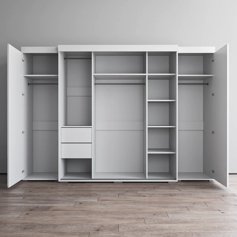 Aria 3D-EXEX Wardrobe with 3 Mirrors - Image 5