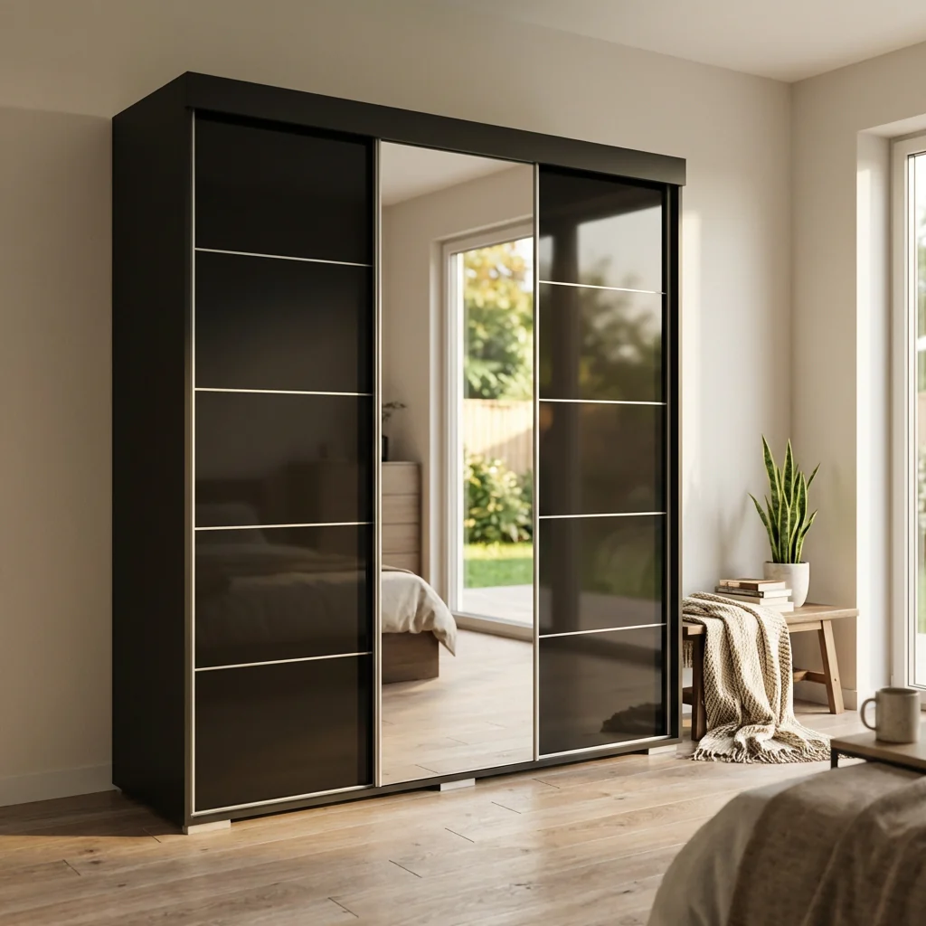 Aria 3D Wardrobe with Mirror - Image 14