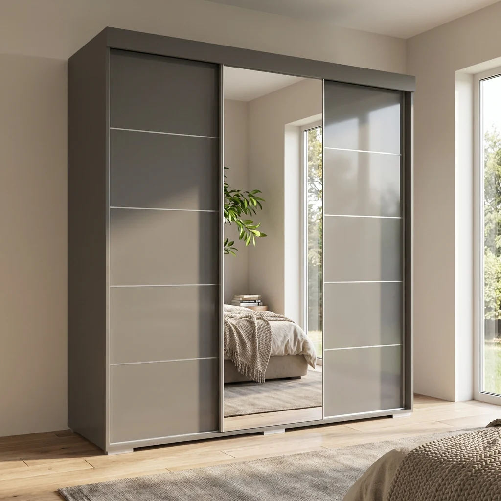 Aria 3D Wardrobe with Mirror - Image 22