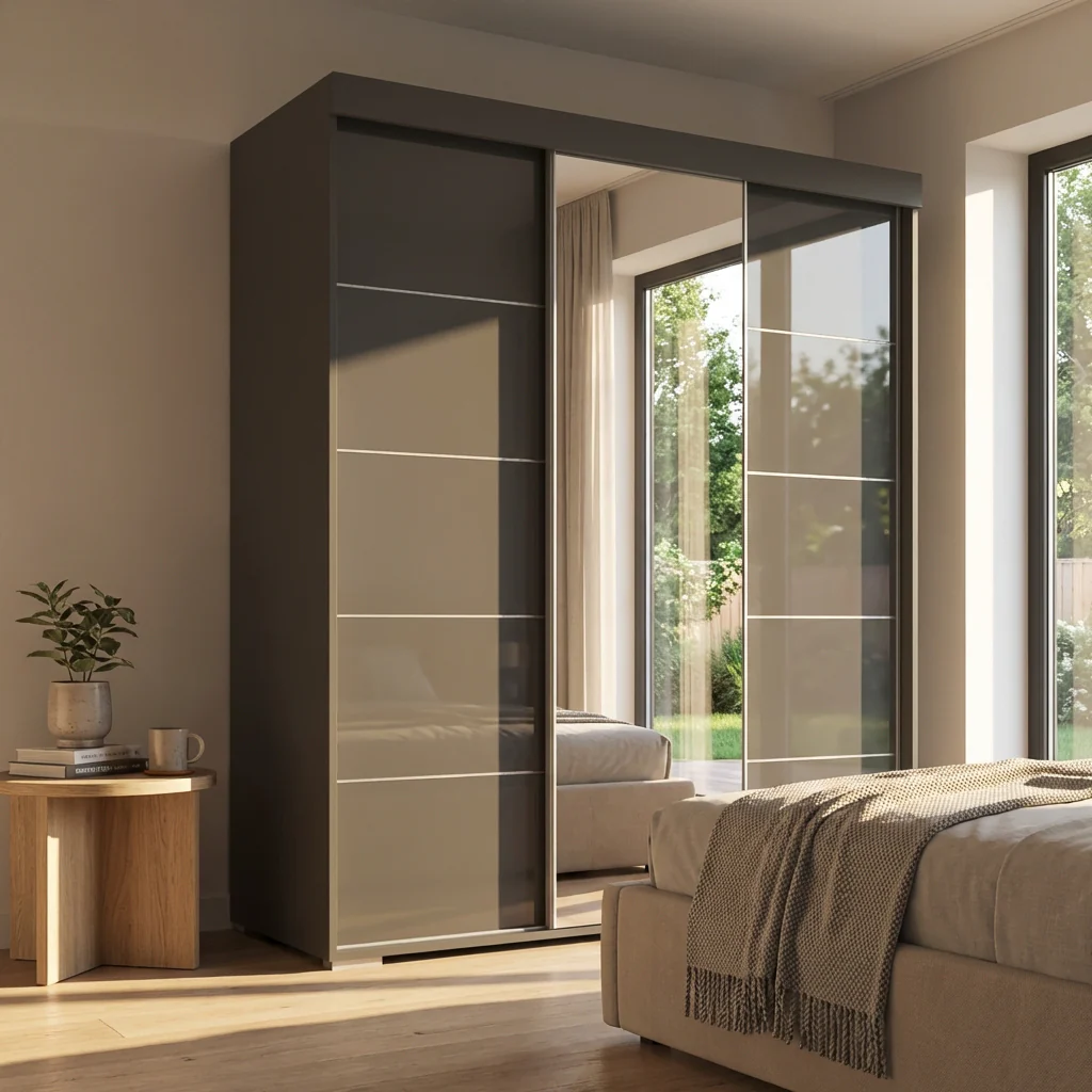 Aria 3D Wardrobe with Mirror - Image 23