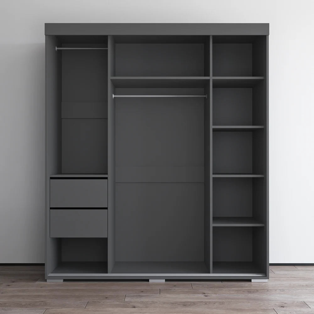 Aria 3D Wardrobe with Mirror - Image 24