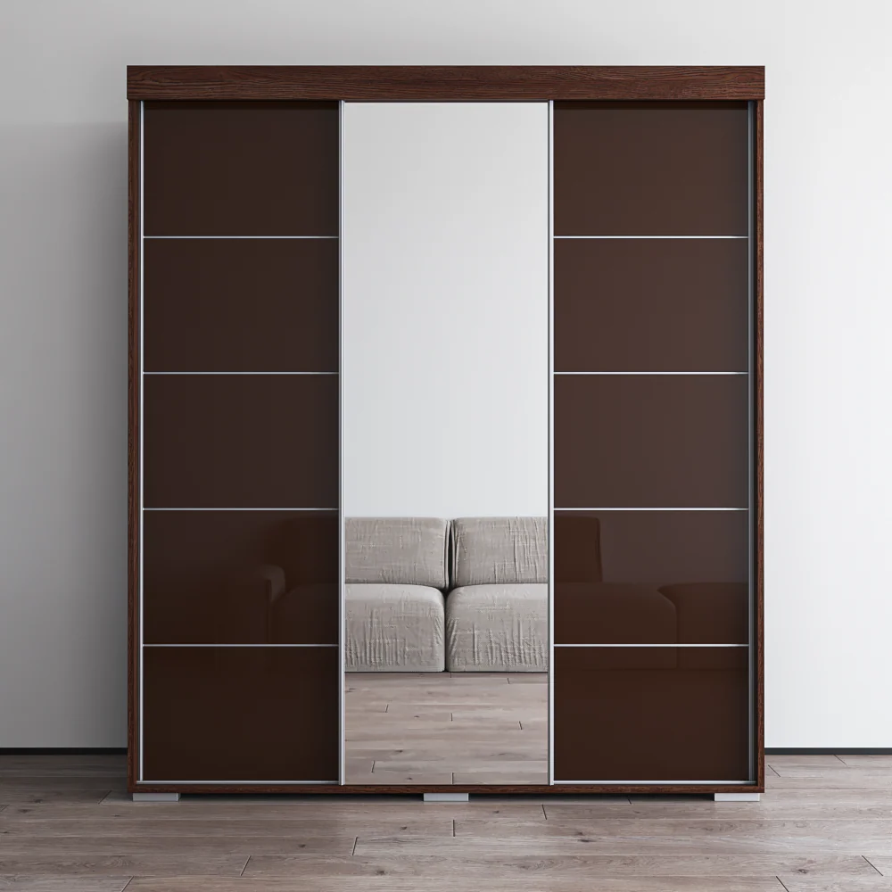 Aria 3D Wardrobe with Mirror - Image 26