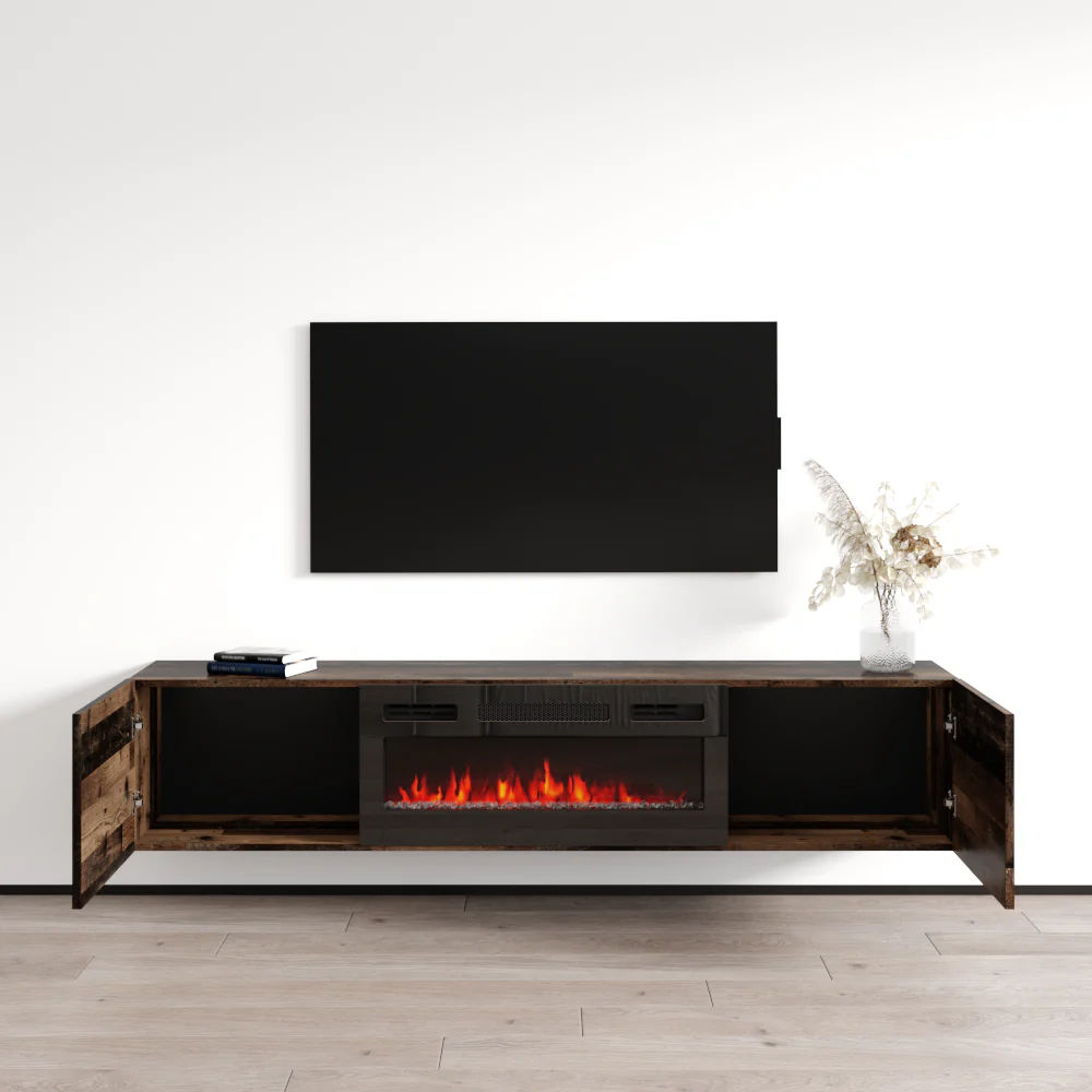 Baja BL-EF Floating Fireplace TV Stand - Image 24