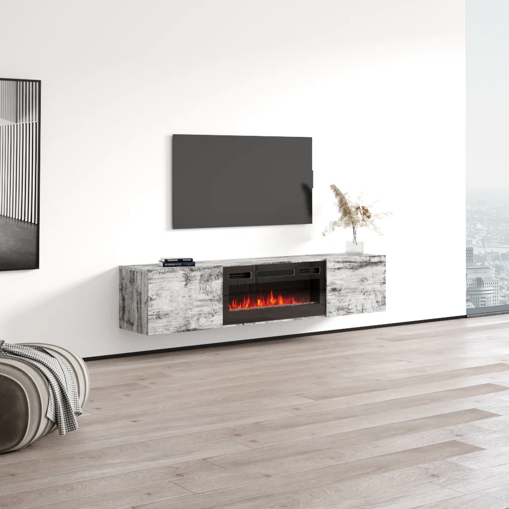 Baja BL-EF Floating Fireplace TV Stand - Image 28