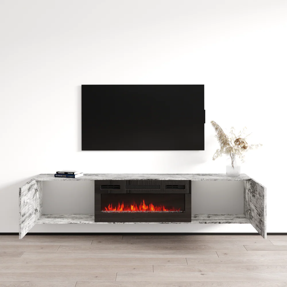 Baja BL-EF Floating Fireplace TV Stand - Image 29