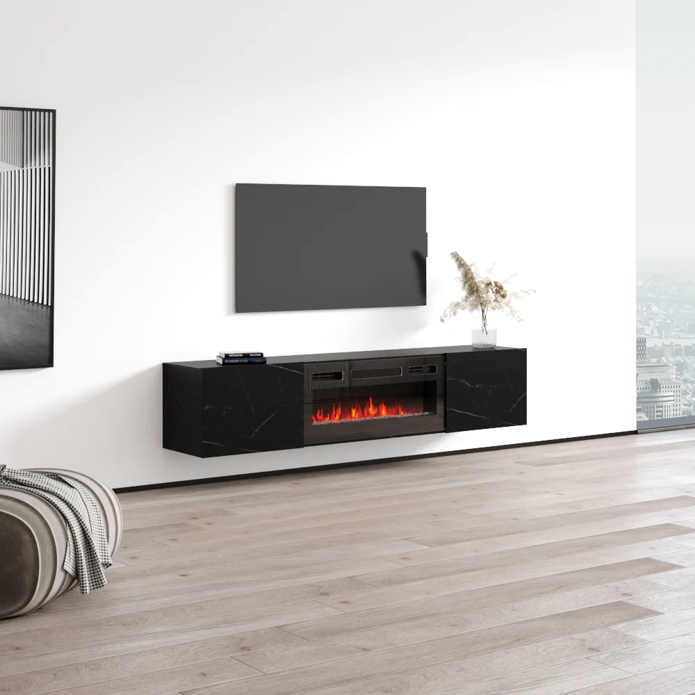 Baja BL-EF Floating Fireplace TV Stand - Image 33