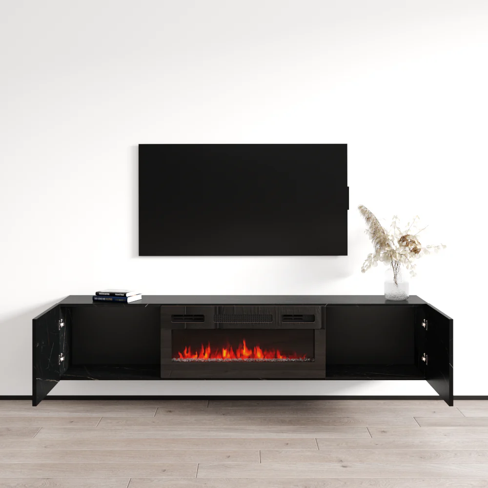 Baja BL-EF Floating Fireplace TV Stand - Image 34