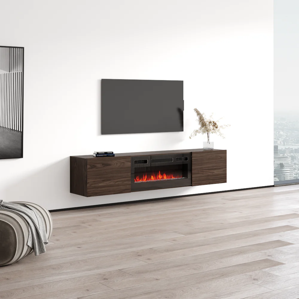 Baja BL-EF Floating Fireplace TV Stand - Image 38