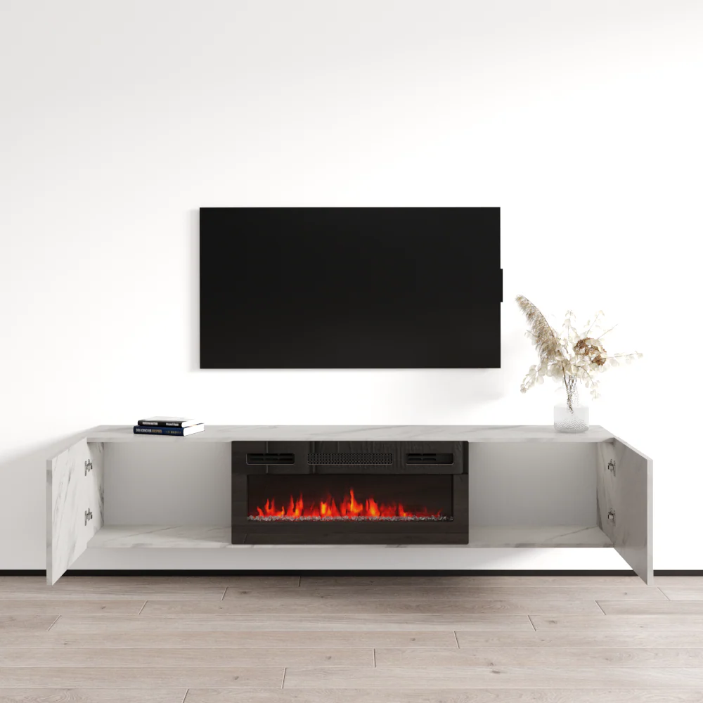 Baja BL-EF Floating Fireplace TV Stand - Image 44