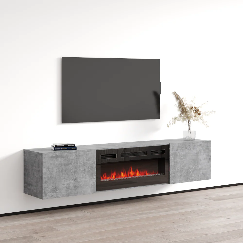 Baja BL-EF Floating Fireplace TV Stand - Image 7