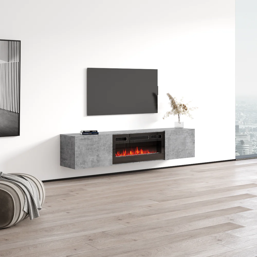 Baja BL-EF Floating Fireplace TV Stand - Image 8