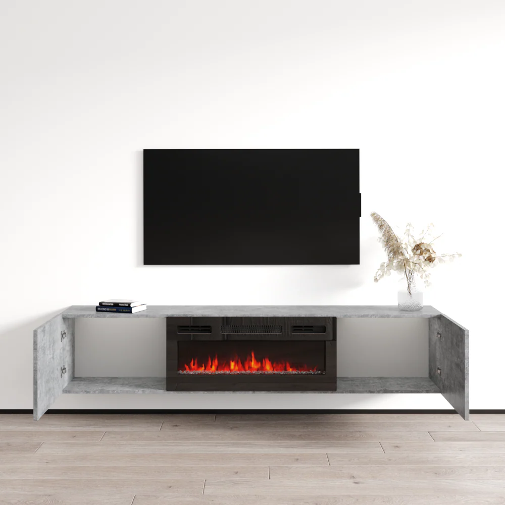 Baja BL-EF Floating Fireplace TV Stand - Image 9