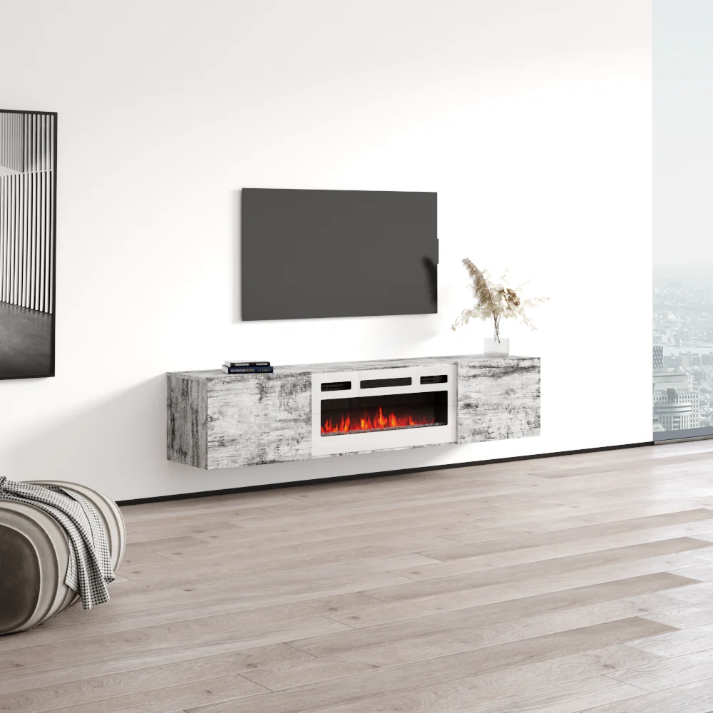 Baja WH-EF Floating Fireplace TV Stand - Image 28