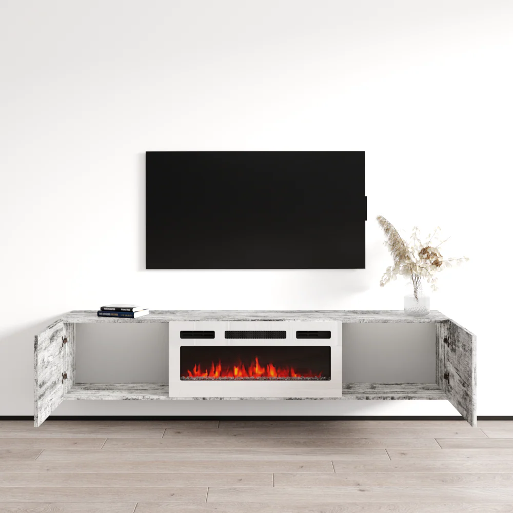 Baja WH-EF Floating Fireplace TV Stand - Image 29