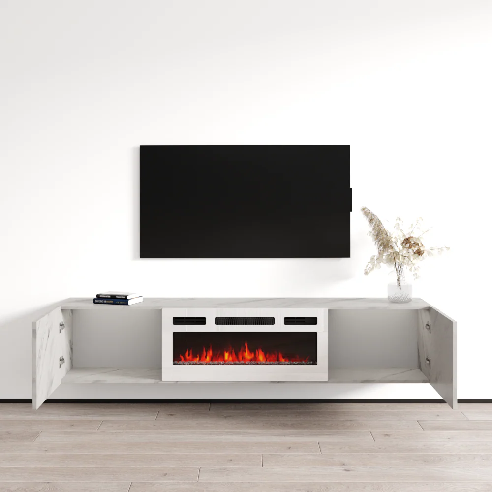 Baja WH-EF Floating Fireplace TV Stand - Image 44