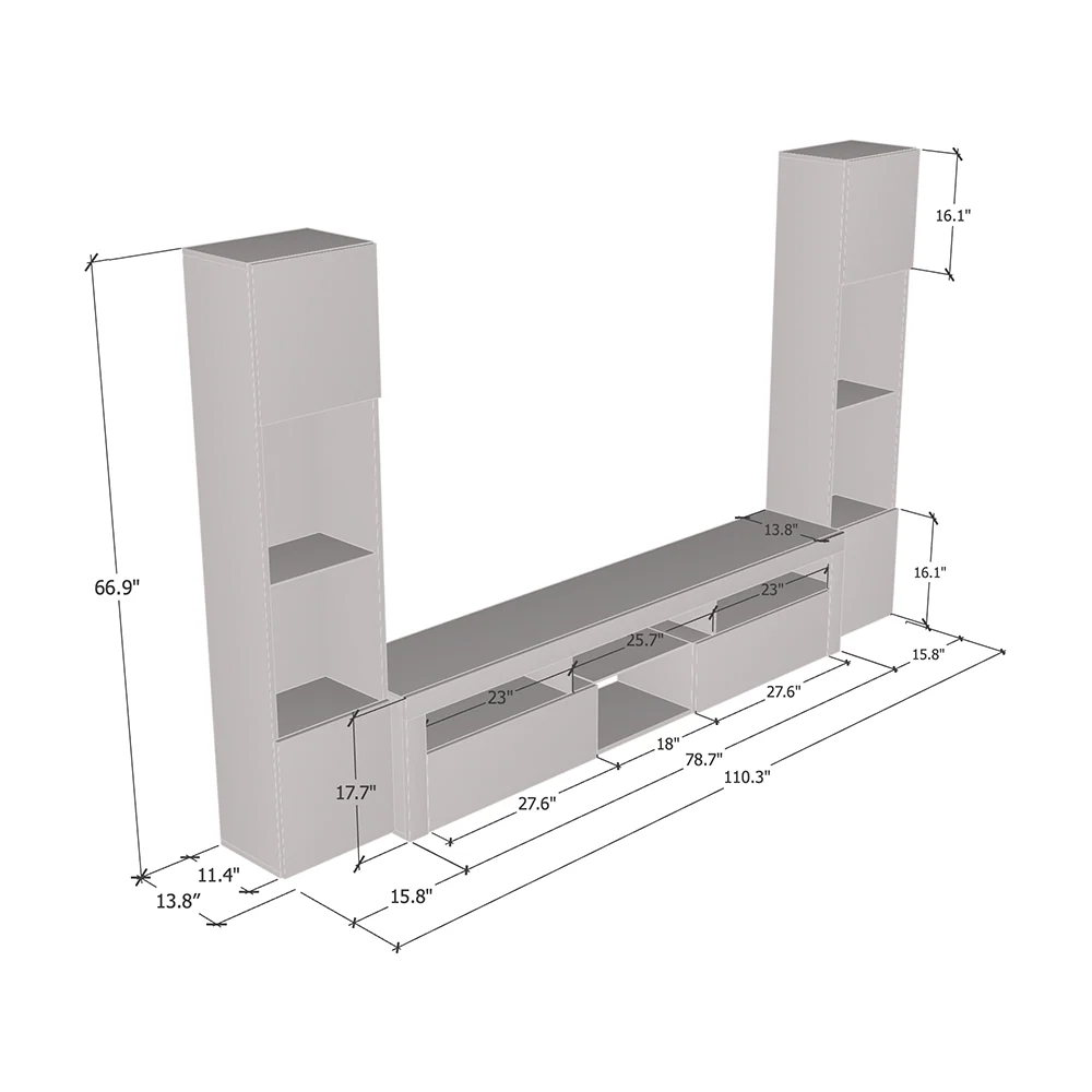 Bari 200 Floating Entertainment Center - Image 30