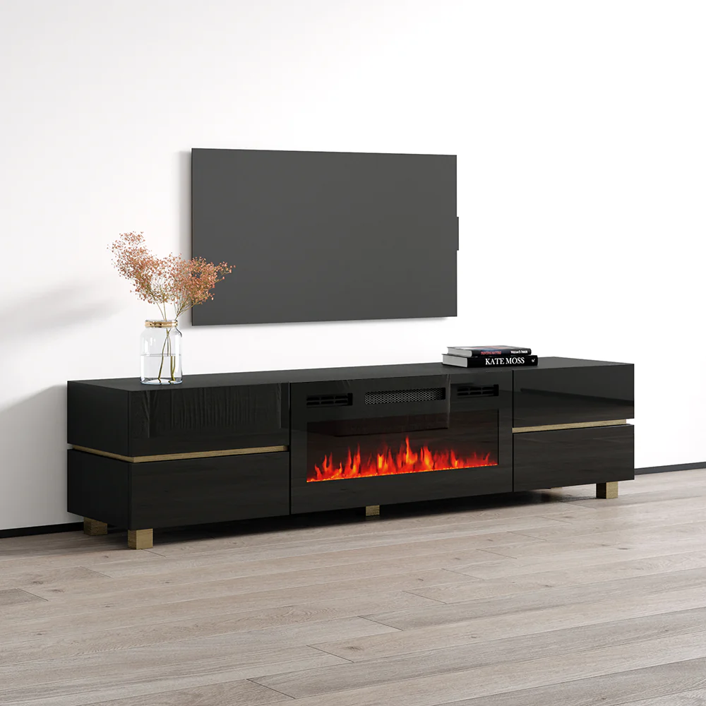 Bono 01 BL-EF Fireplace TV Stand - Image 2