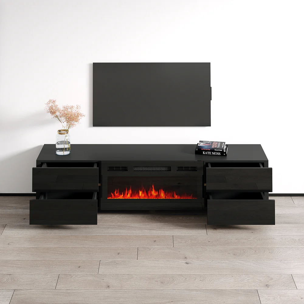 Bono 01 BL-EF Fireplace TV Stand - Image 4