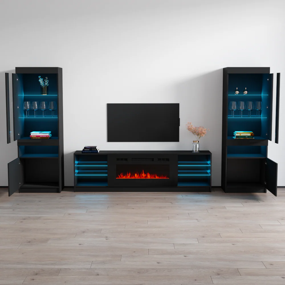 Boston 01 Fireplace Entertainment Center - Image 4