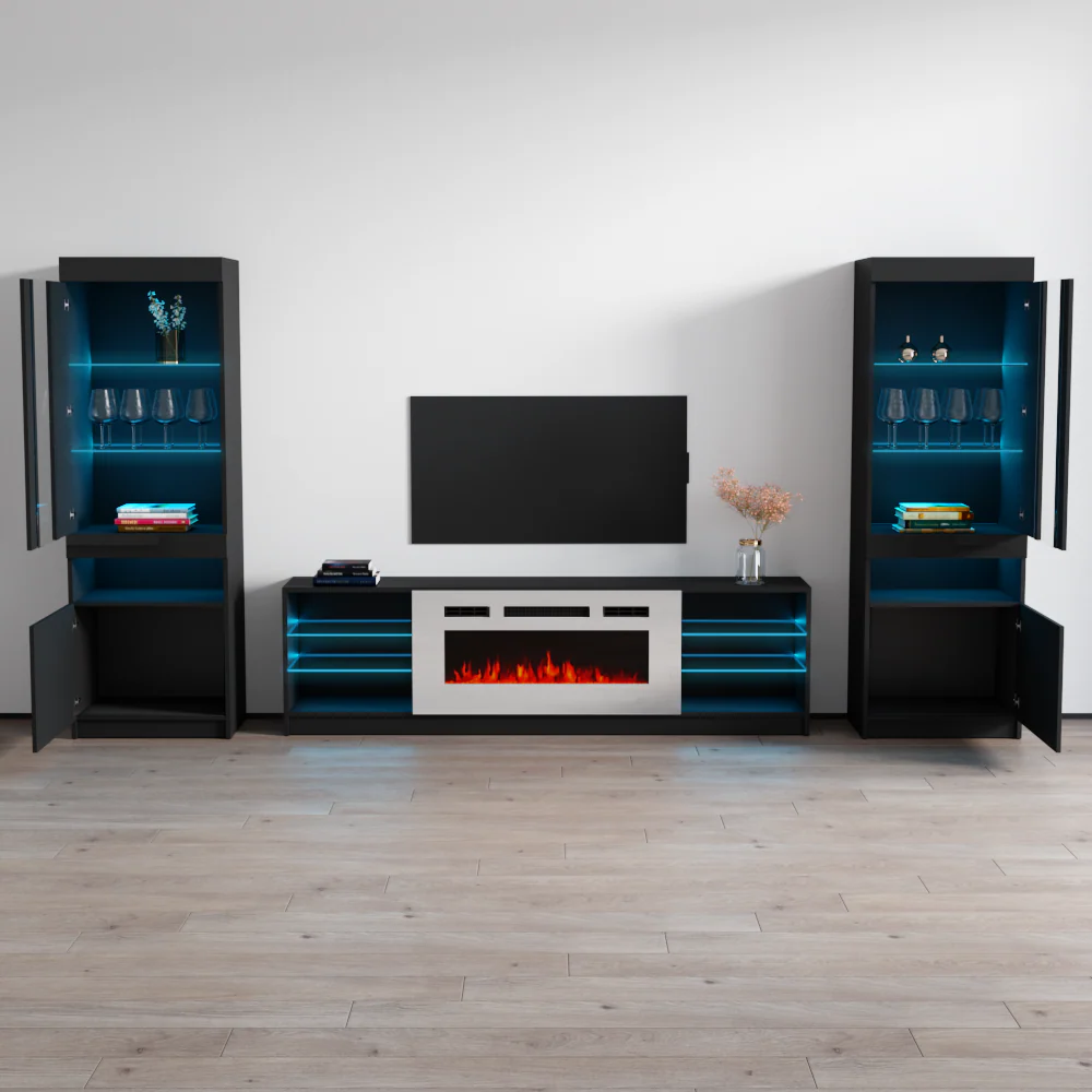 Boston WH01 Fireplace Entertainment Center - Image 10