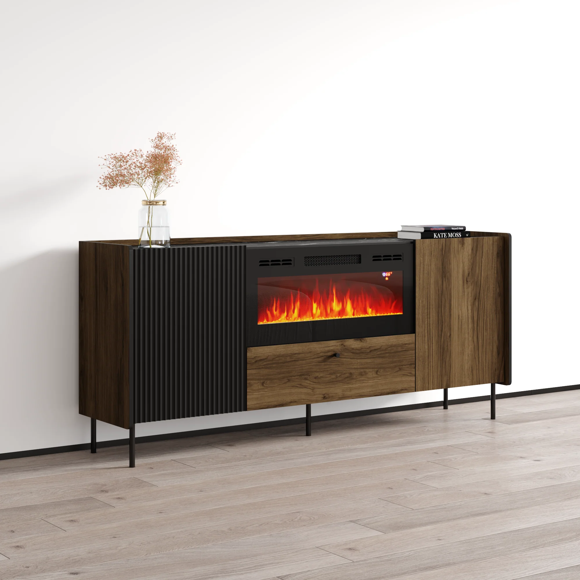 Brandy 180 BL-EF Fireplace Sideboard - Image 2