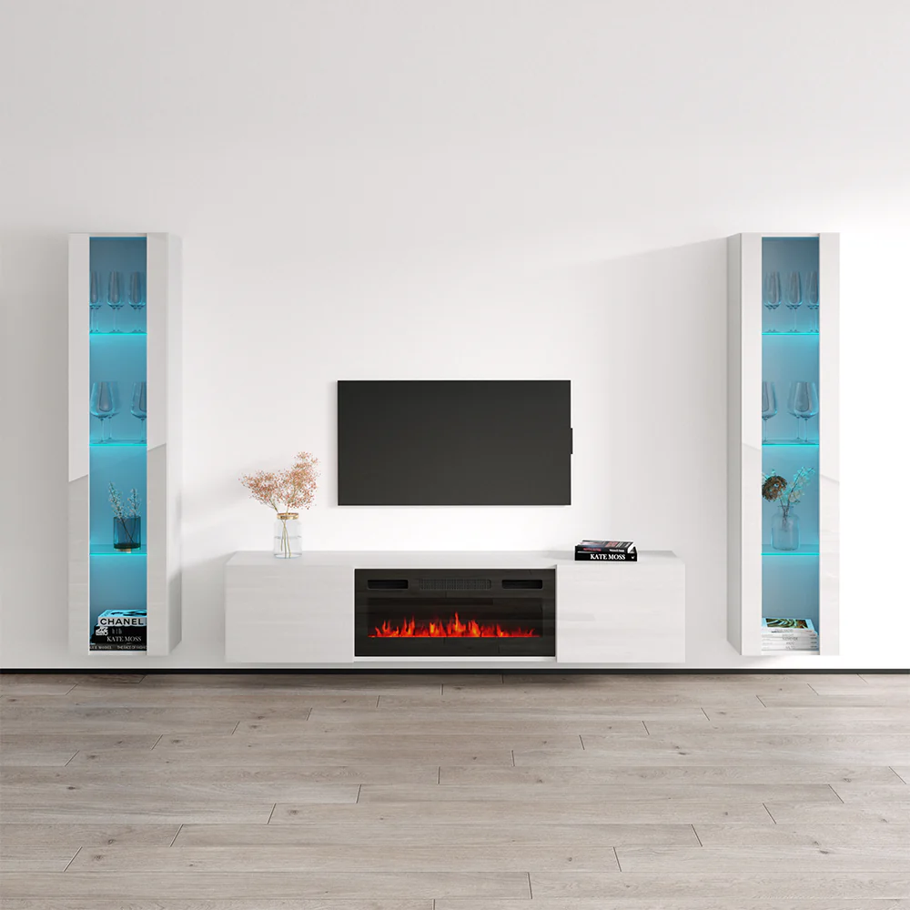 Cali BL-EF Floating Fireplace Entertainment Center - Image 16