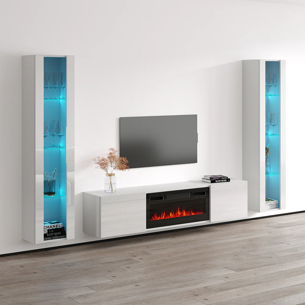 Cali BL-EF Floating Fireplace Entertainment Center - Image 17