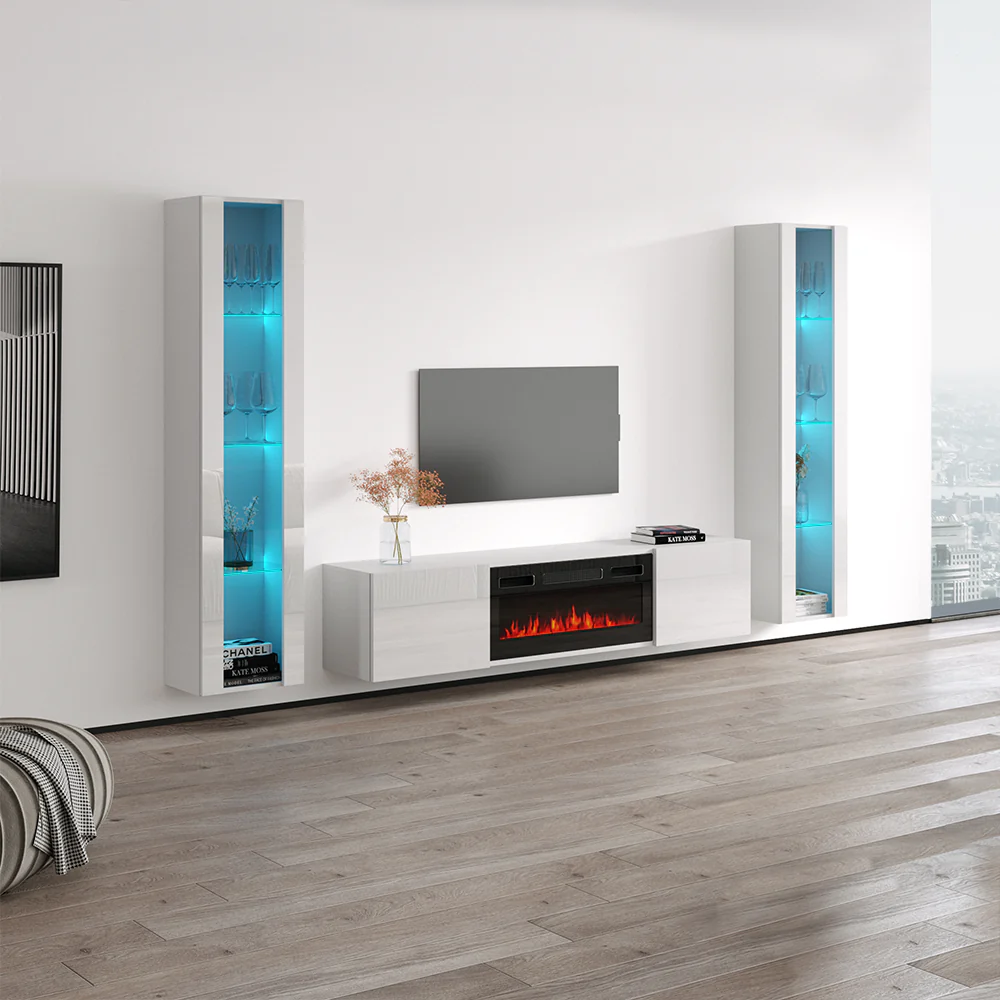 Cali BL-EF Floating Fireplace Entertainment Center - Image 18