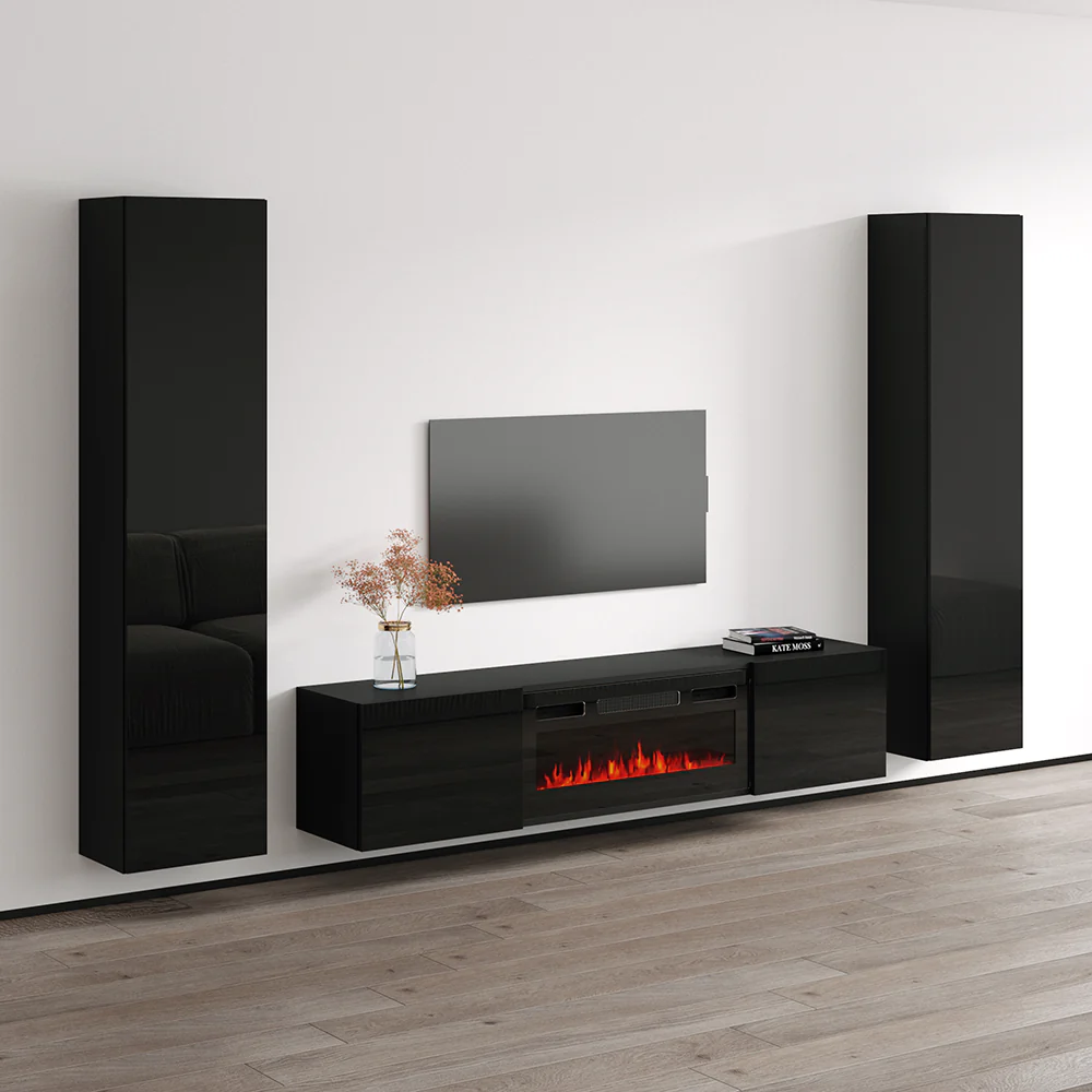 Cali BL-EF Floating Fireplace Entertainment Center - Image 2