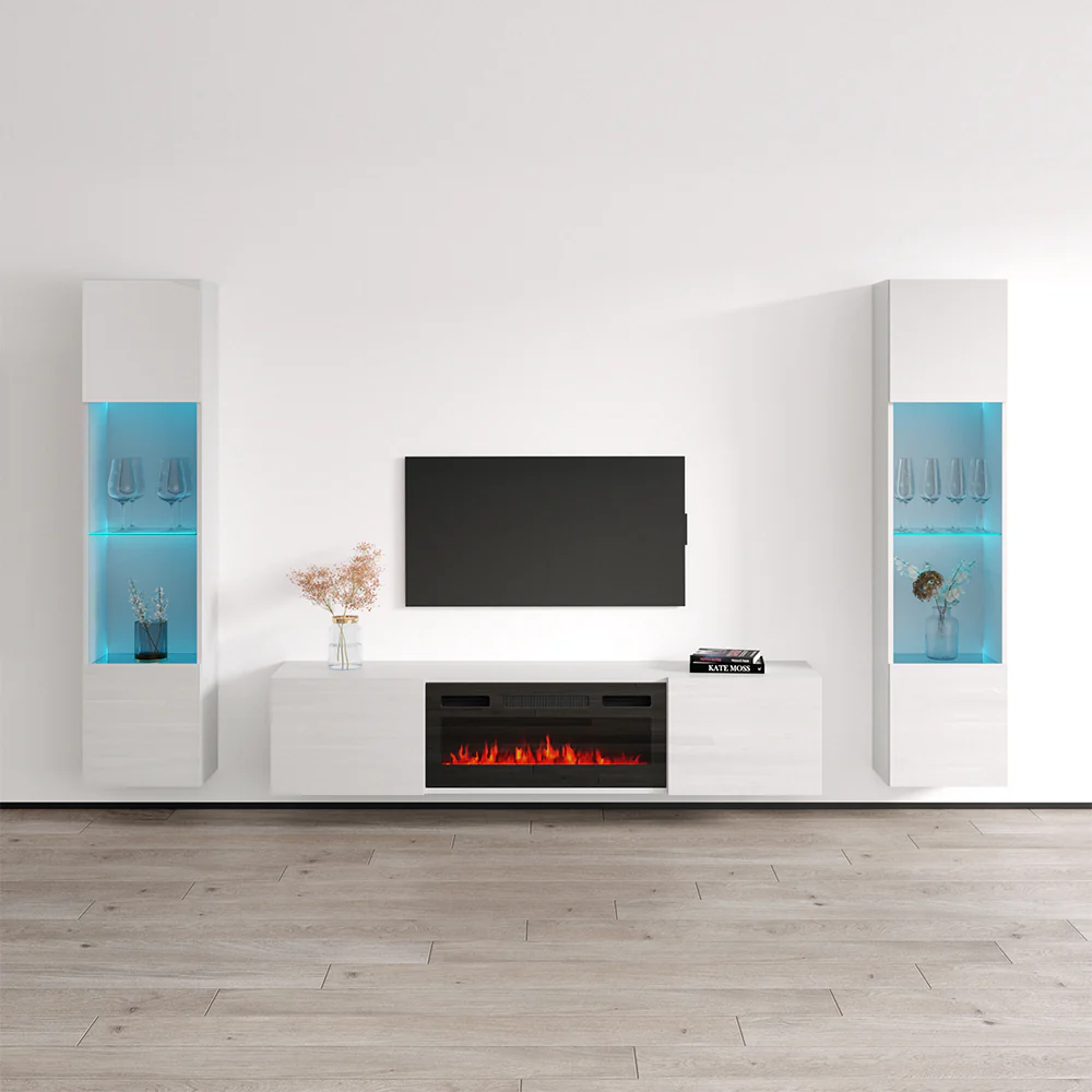 Cali BL-EF Floating Fireplace Entertainment Center - Image 26