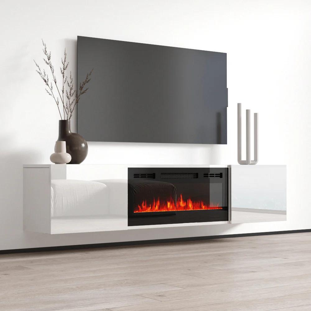 Cali BL-EF Floating Fireplace TV Stand - Image 12