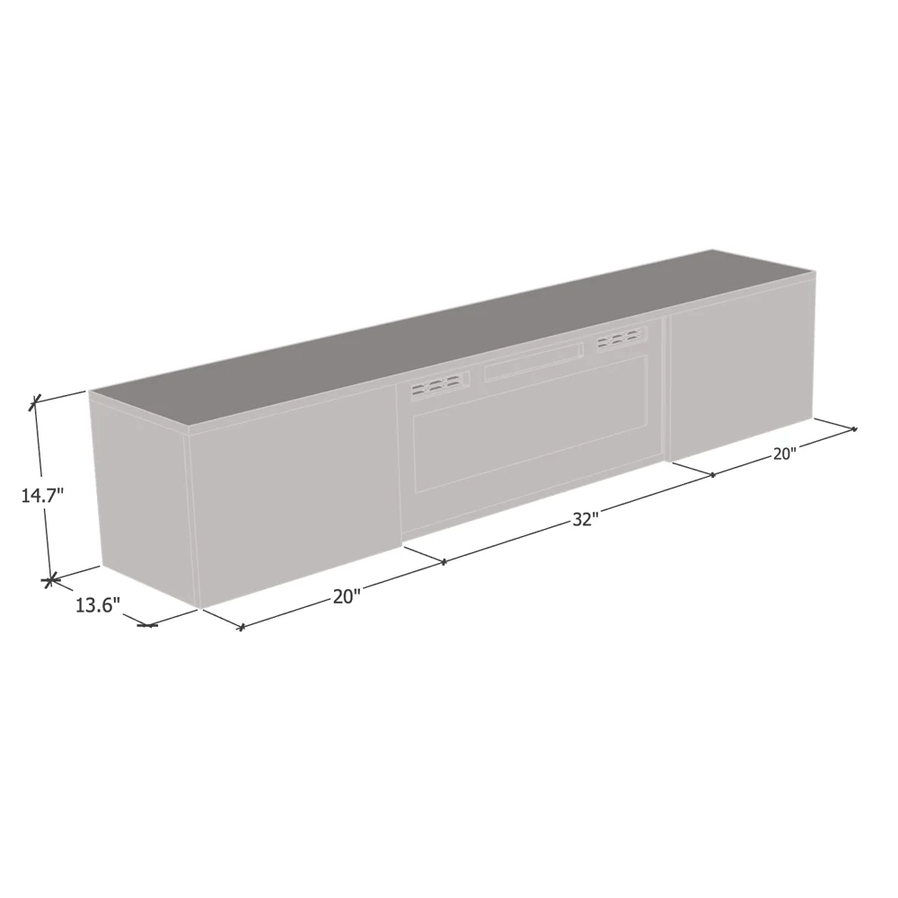 Cali BL-EF Floating Fireplace TV Stand - Image 18