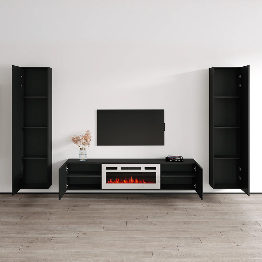 Cali WH-EF Floating Fireplace Entertainment Center - Image 9
