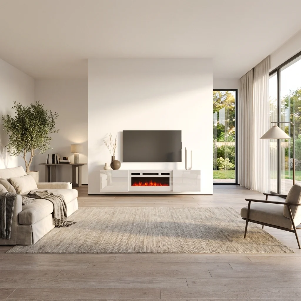 Cali WH-EF Floating Fireplace TV Stand - Image 7