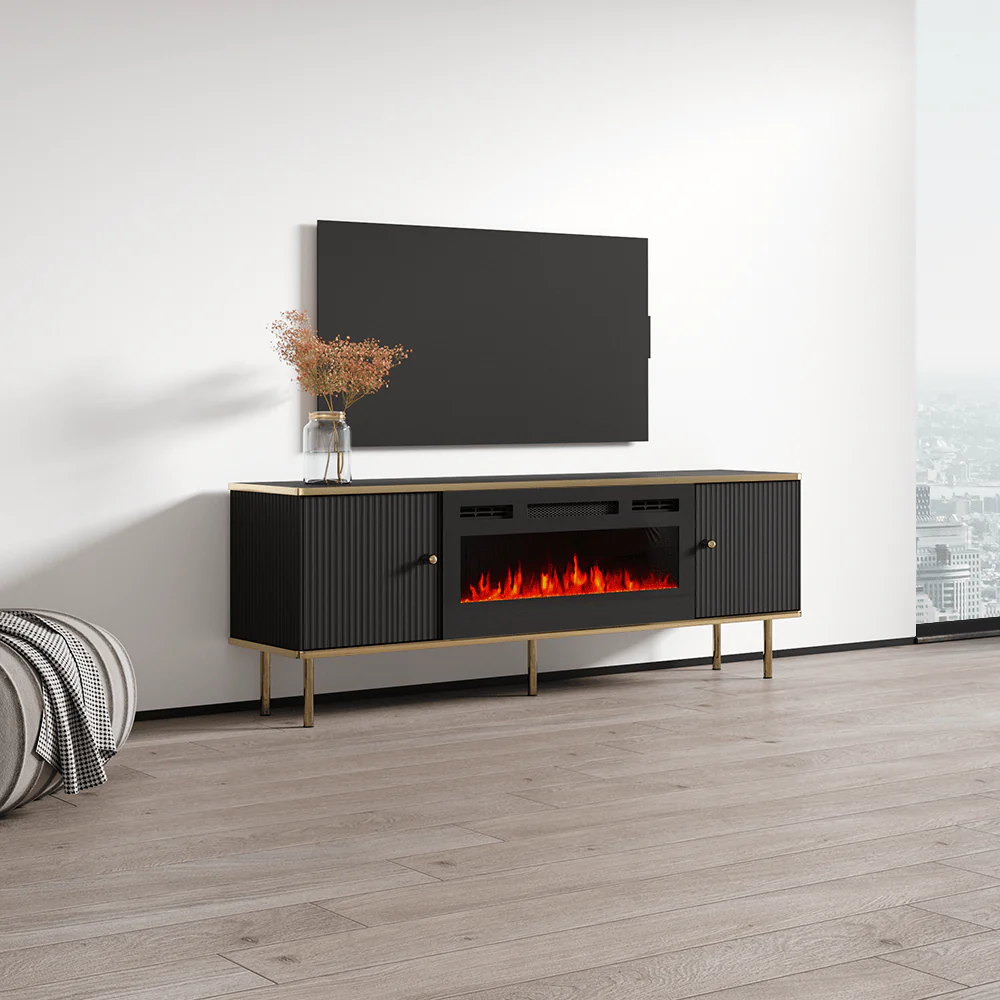 Camelia BL-EF Fireplace TV Stand - Image 3