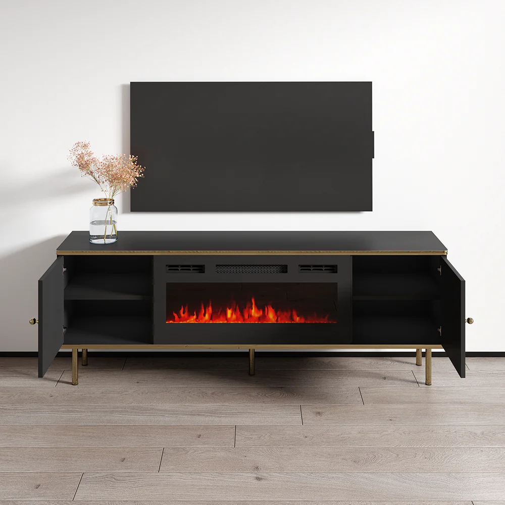 Camelia BL-EF Fireplace TV Stand - Image 4