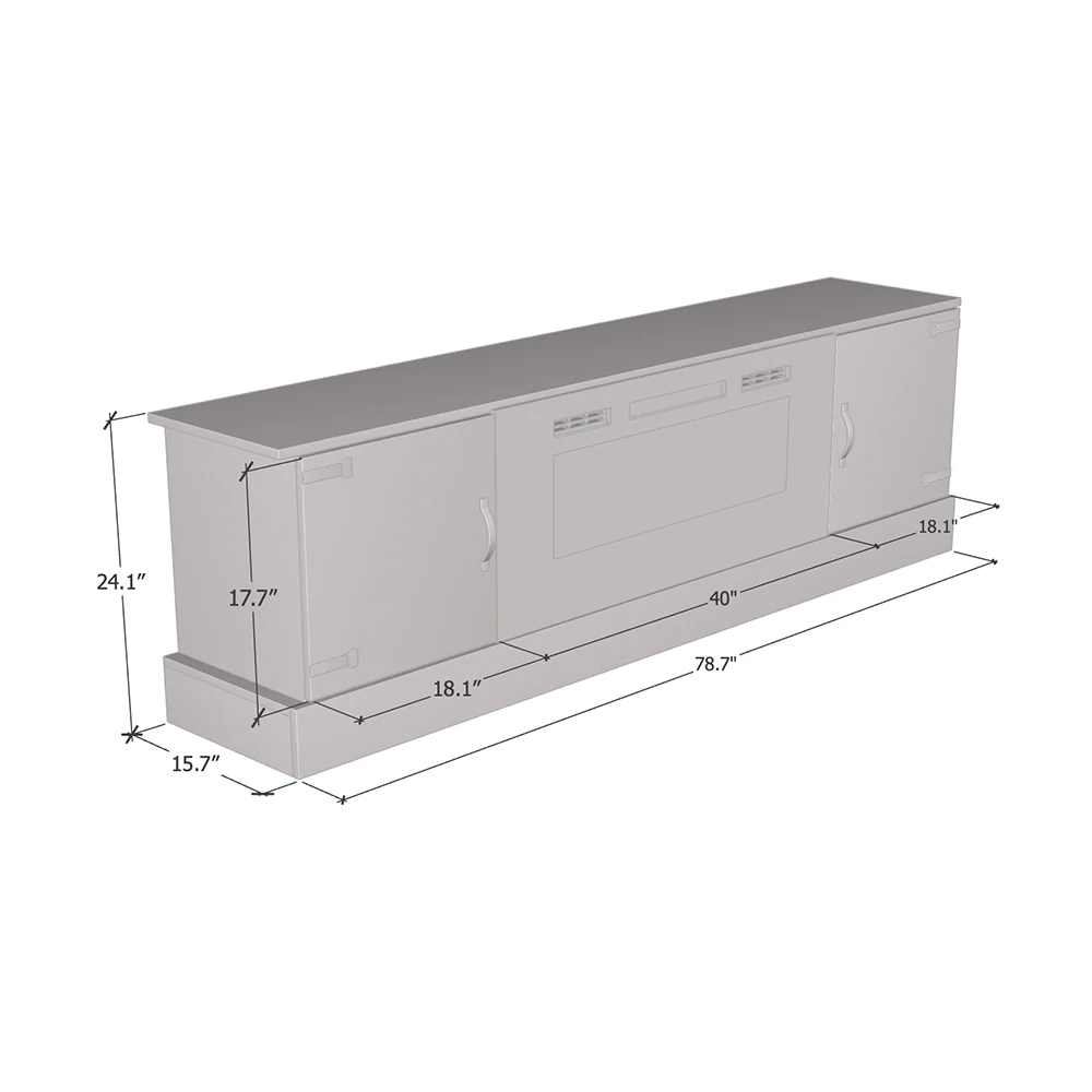 Carmen WH-EF Fireplace TV Stand - Image 10