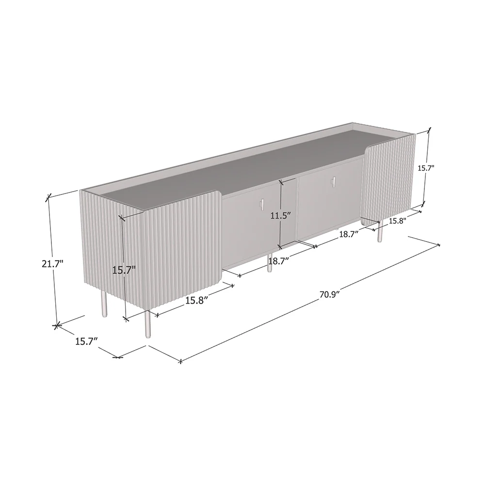 Dalia 2D2K TV Stand - Image 7