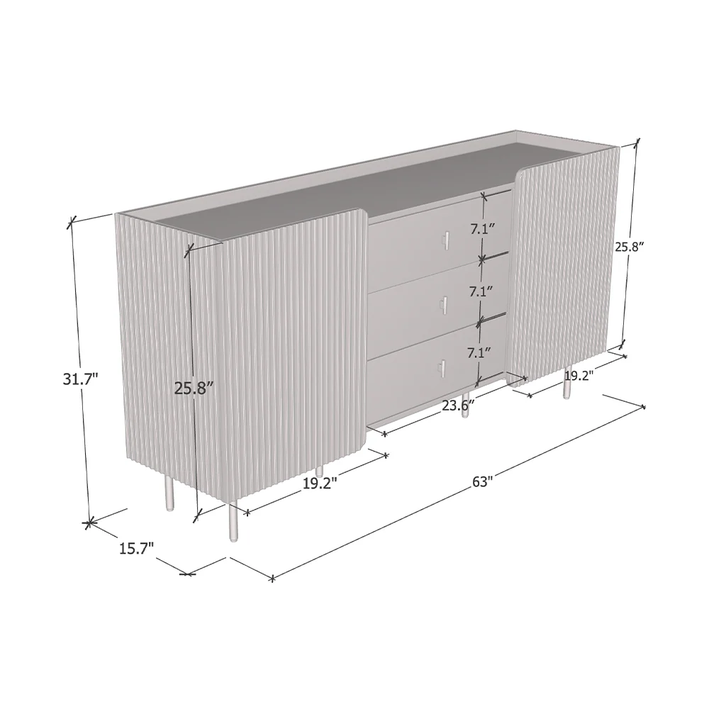 Dalia 2D3SZ Sideboard - Image 7