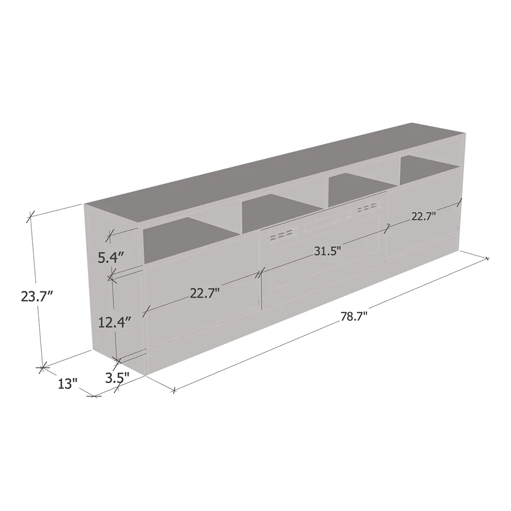 Disparo BL-05 Fireplace TV Stand - Image 6