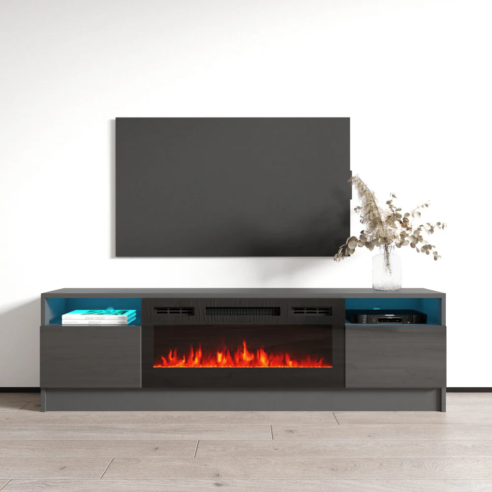 Duke 01 BL-EF Fireplace TV Stand - Image 9