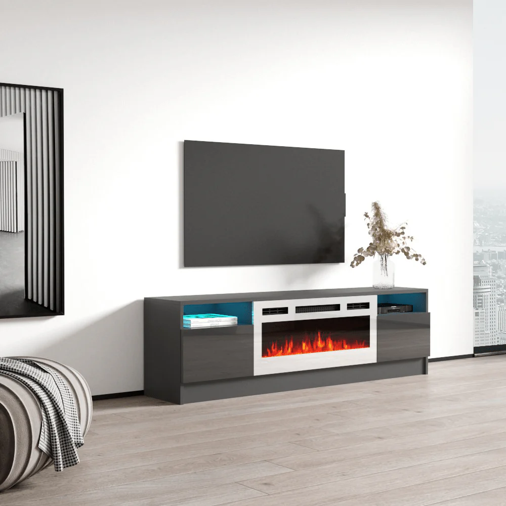 Duke 01 WH-EF Fireplace TV Stand - Image 19