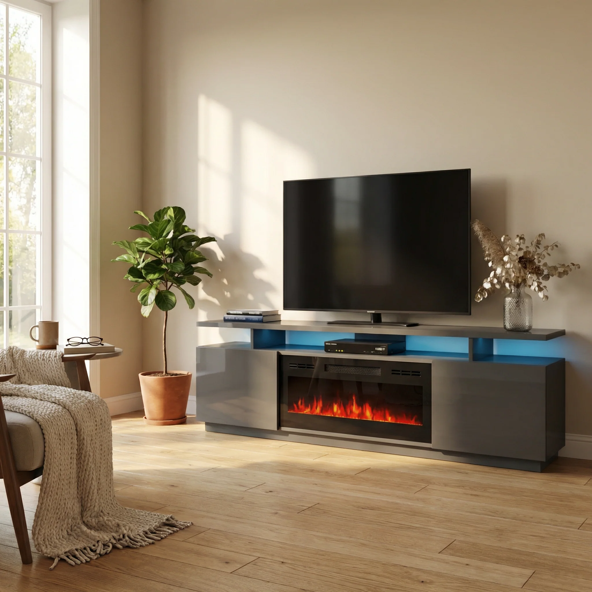 Eva-KBL Fireplace TV Stand - Image 11