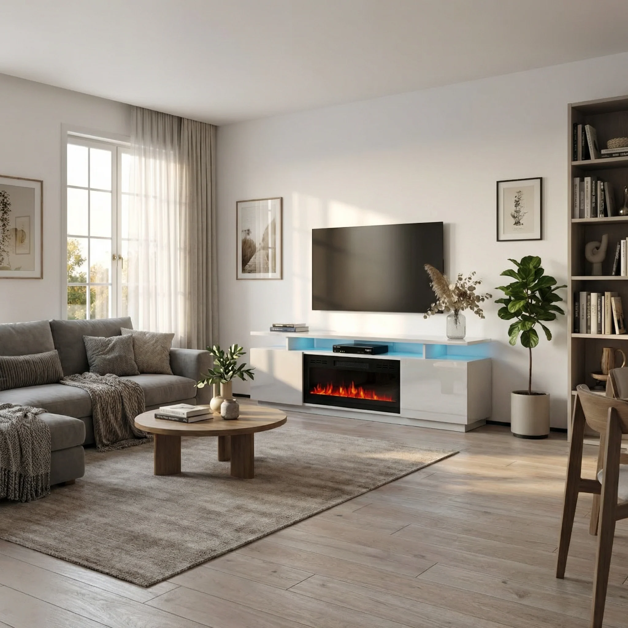 Eva-KBL Fireplace TV Stand - Image 24