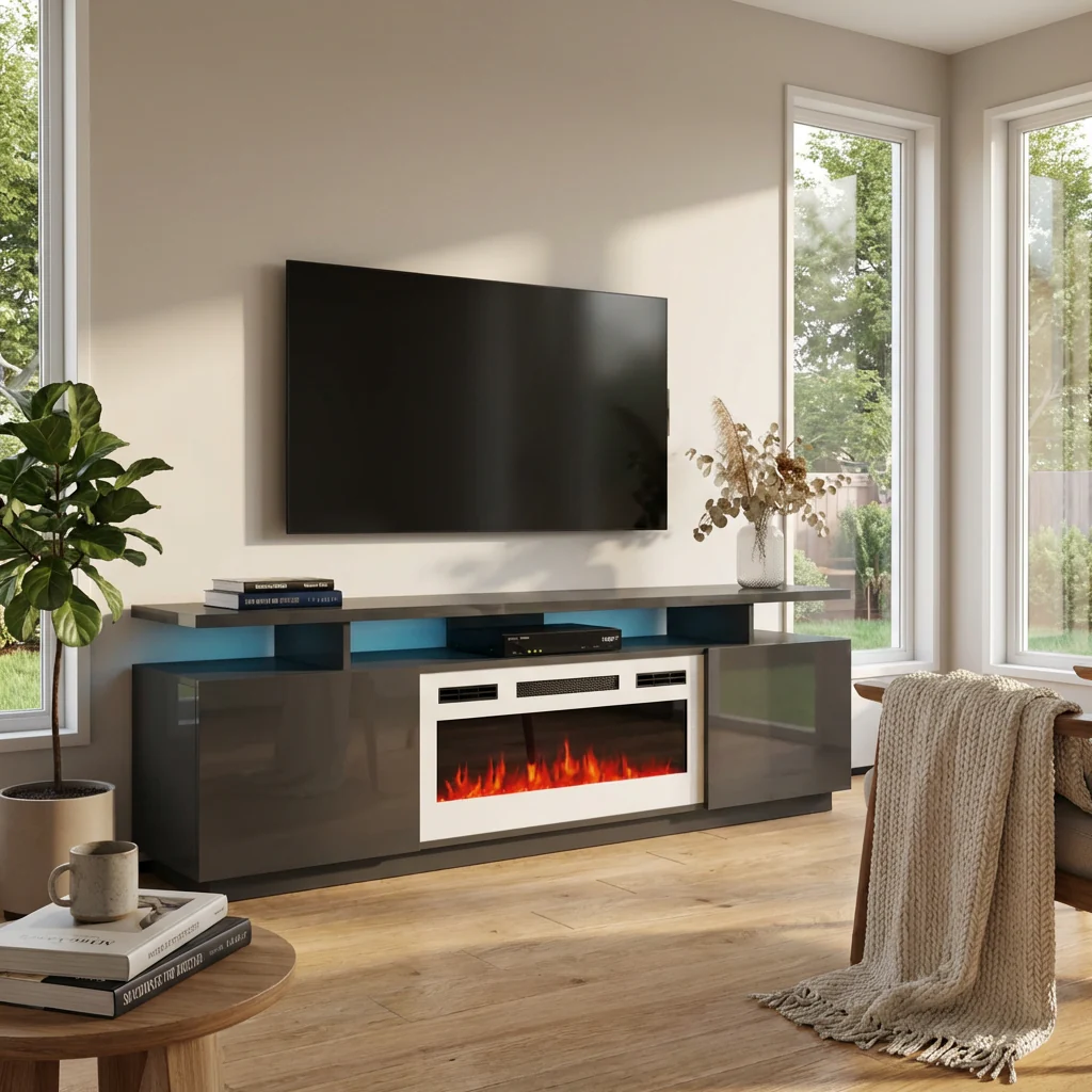 Eva-KWH Fireplace TV Stand - Image 24