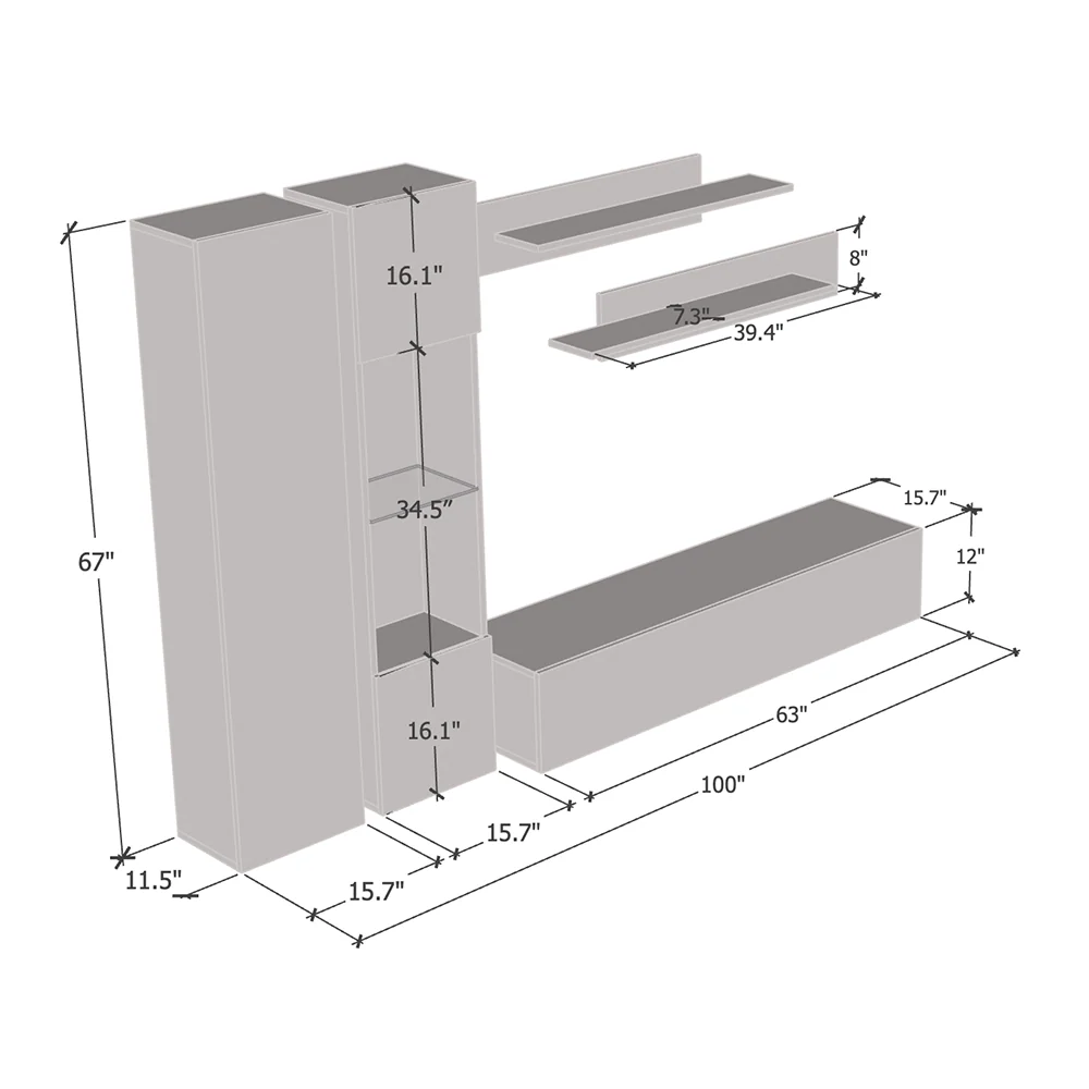 Fly A 30TV Floating Entertainment Center - Image 35
