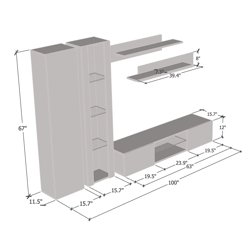 Fly A 33TV Floating Entertainment Center - Image 20